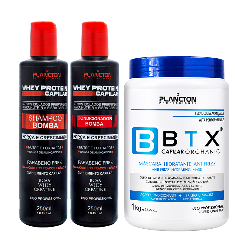 1 Btx Orghanic 1kg + 1 Kit Whey Protein 250ml