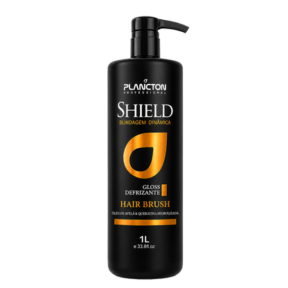 Shield - Gloss Defrizante Plancton - 1L + Kit Aplicador Grátis