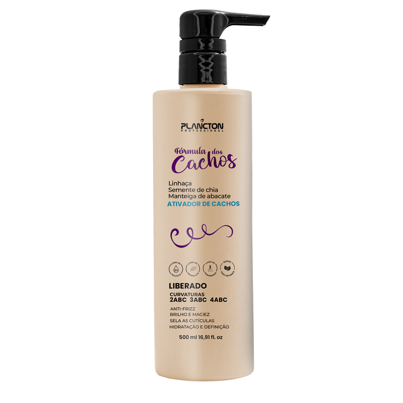 Nova Fórmula dos Cachos - Ativador de Cachos Plancton - 500g