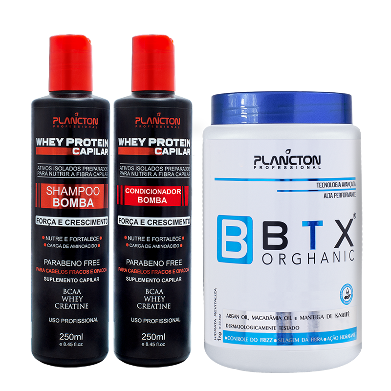 1 Btx Orghanic 1kg + 1 Kit Whey Protein 250ml