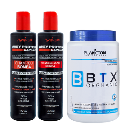 1 Btx Orghanic 1kg + 1 Kit Whey Protein 250ml