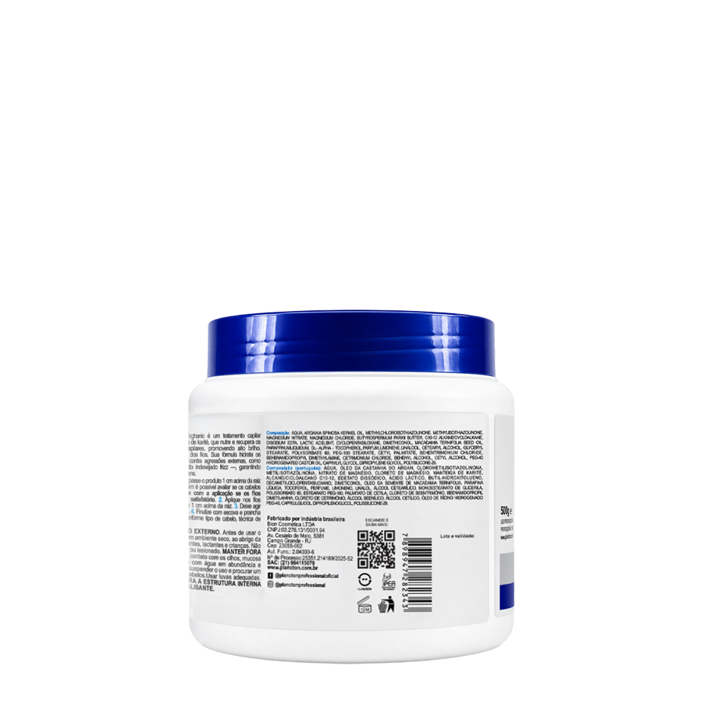 BTX  Capilar Orghanic 500g + SH Antirresiduo 500ml - Plancton Professional