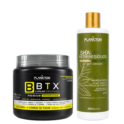 Combo BTX Premium + Shampoo Antirresíduos 500ml - Plancton Professional