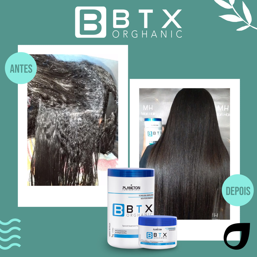 Kit BTX ORGHANIC PLANCTON - Máscara Revitalizante - 300g