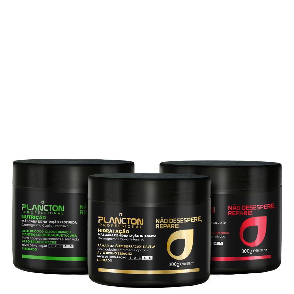 Kit Máscaras NDR - Não Desespere, Repare! Cronograma Plancton