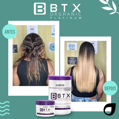 BTX Orghanic Blond 1Kg + Touca Plástica Grátis – Efeito Liso Para Cabelos Coloridos
