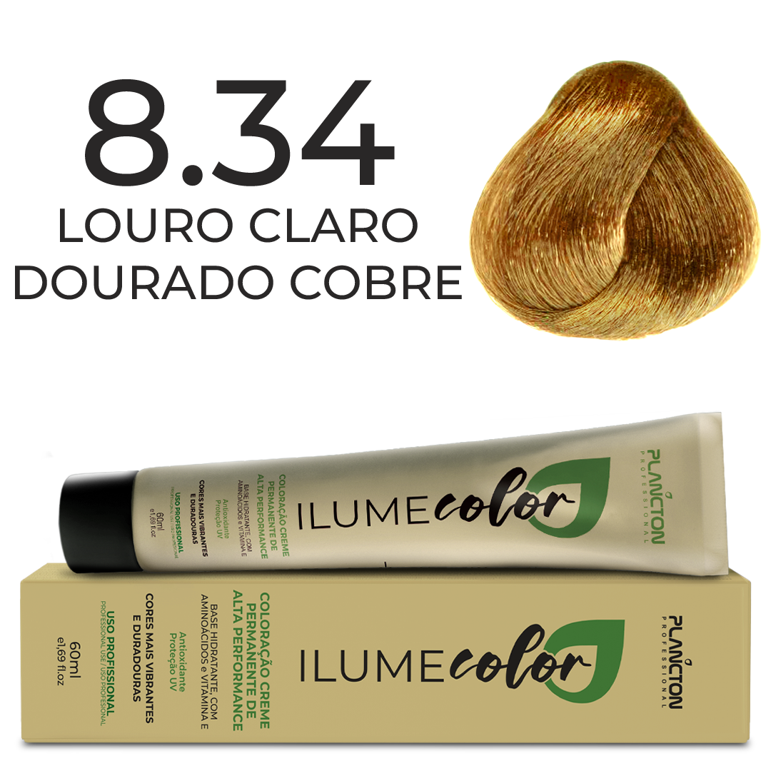 ILUME COLOR PLANCTON - 8.34 LOURO CLARO DOURADO COBRE
