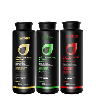 Kit Creme de Pentear NDR - Não Desespere, Repare! Cronograma Plancton
