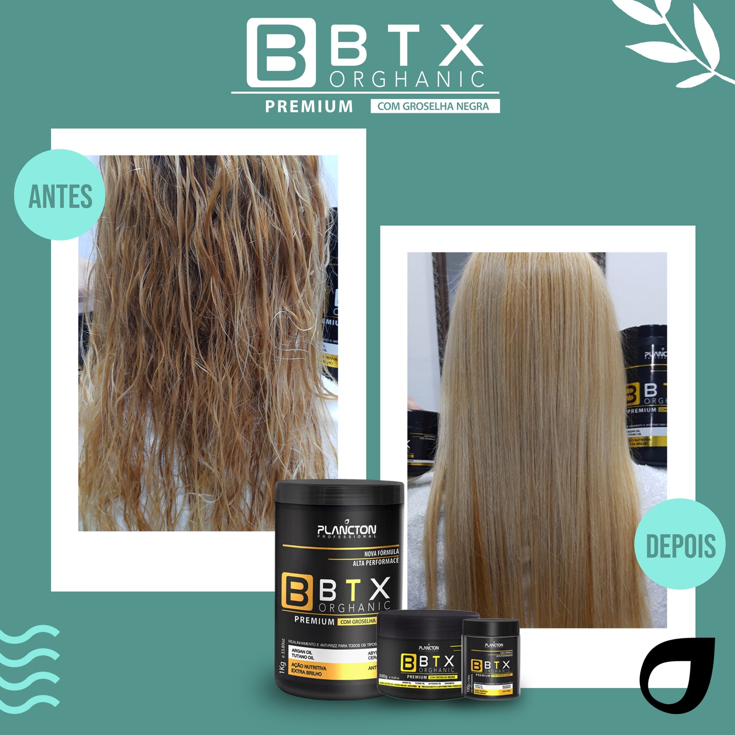 BTX Premium 1Kg - Redução de Volume Sem Formol + Kit Aplicador Grátis