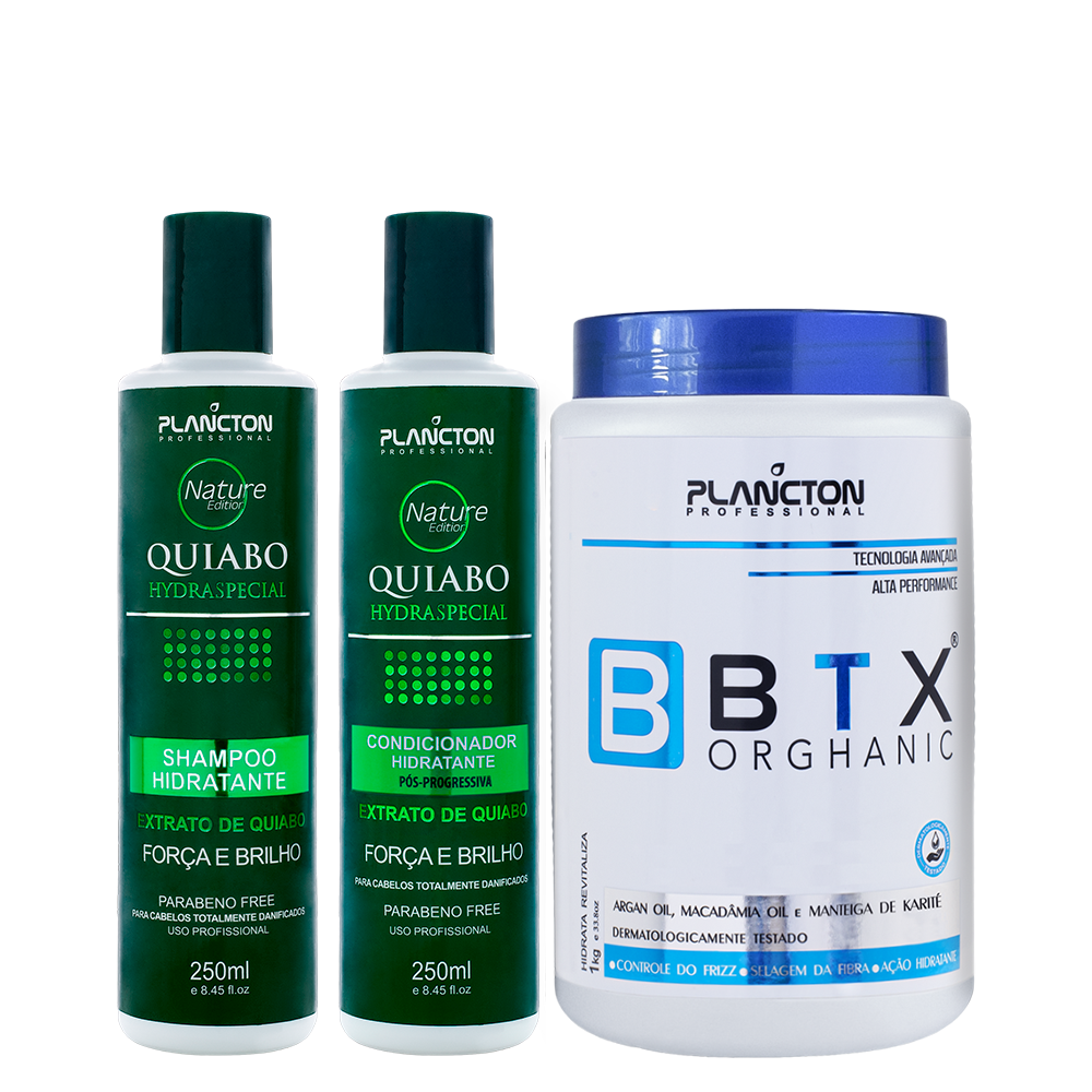 1 Btx Orghanic 1kg + 1 Kit Quiabo 250ml