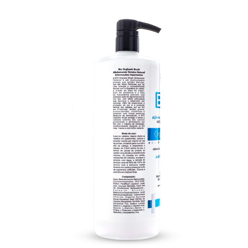 BTX Orghanic Brush 1L – Redução de Volume Sem Formol + Kit Aplicador Grátis