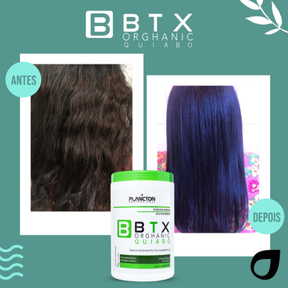 BTX Orghanic Quiabo 1Kg + Touca Plástica Grátis – Ação Condicionante Natural Profunda!