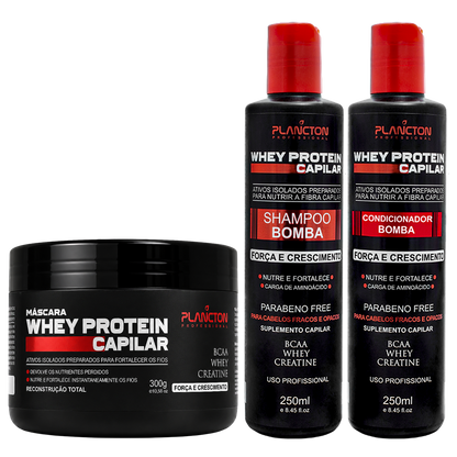Combo - WHEY PROTEIN Plancton- Pós Quimica 300gr