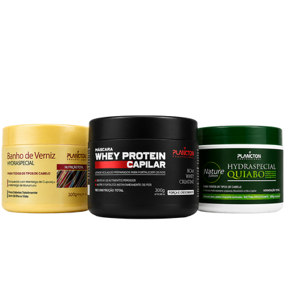 Kit Cronograma Verniz - Quiabo - Whey 300g - Plancton