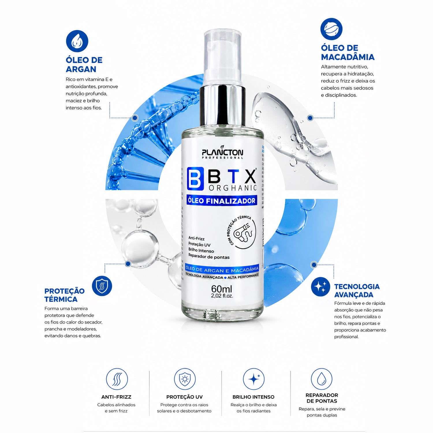 Óleo Finalizador BTX Orghanic 60 ml - Plancton