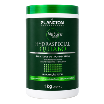 Combo QUIABO Plancton- Shampoo e Condicionador 1Lt + máscara 1kg